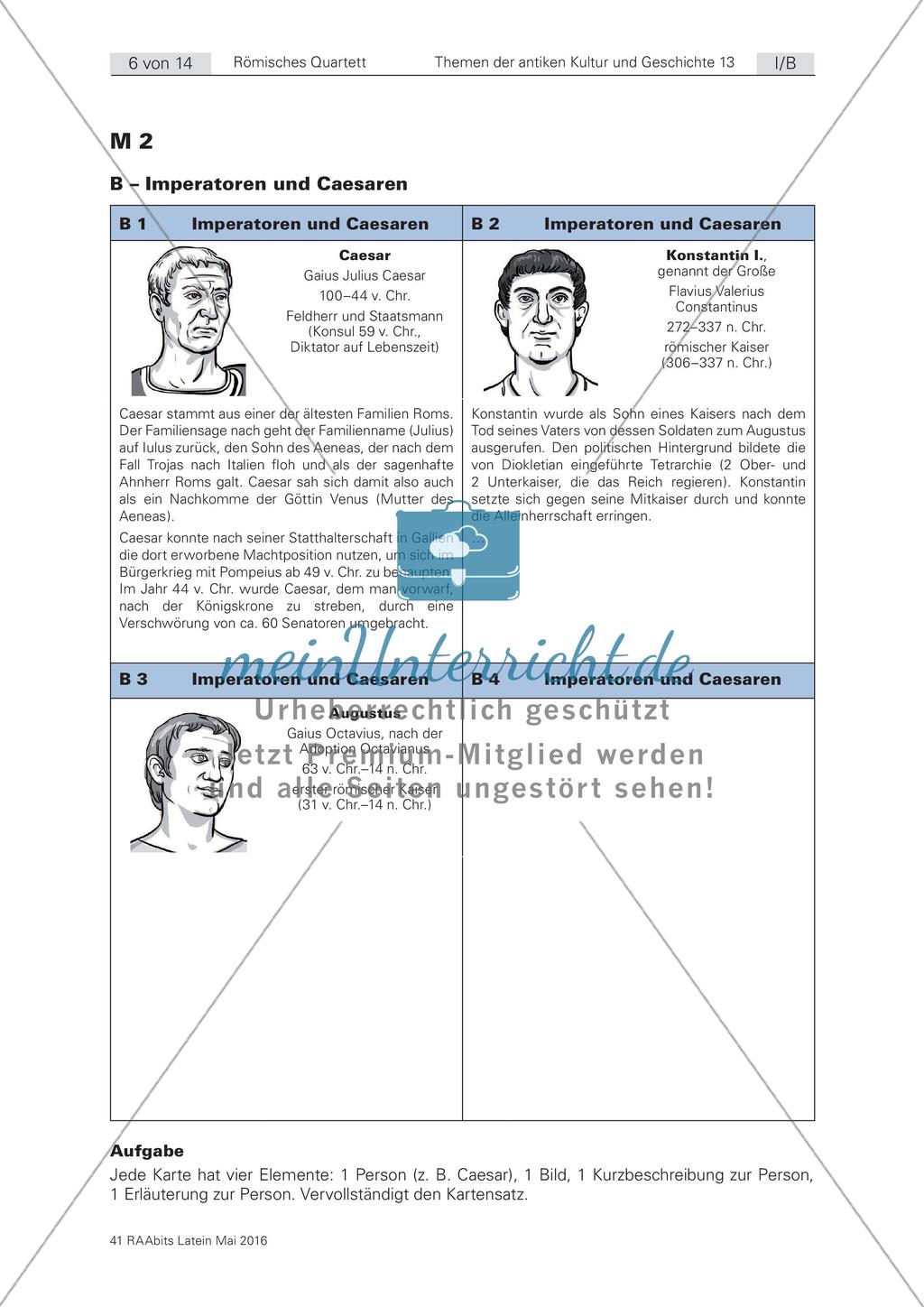 Römisches Quartett zur antiken Kultur und Geschichte Preview 6
