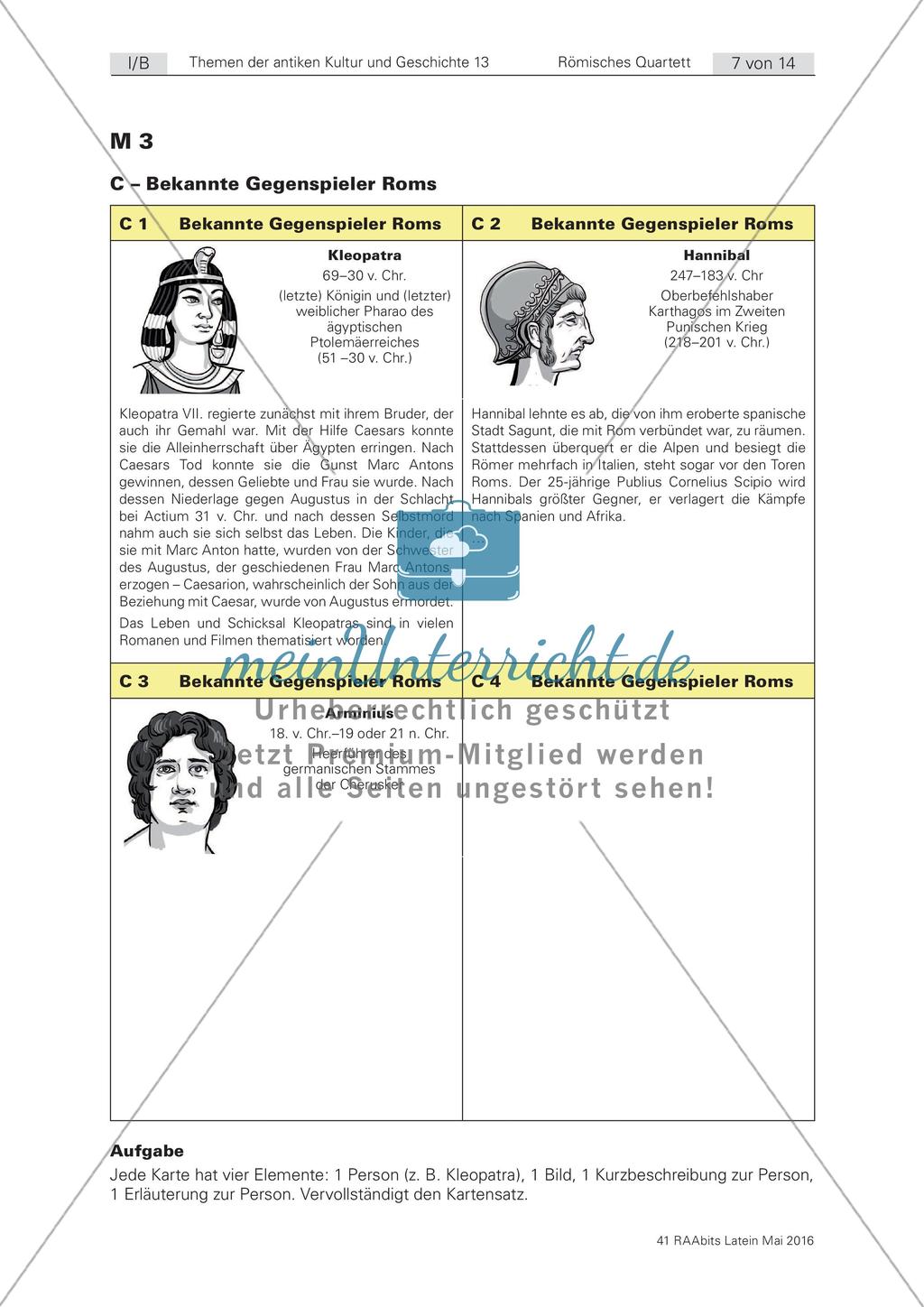 Römisches Quartett zur antiken Kultur und Geschichte Preview 7