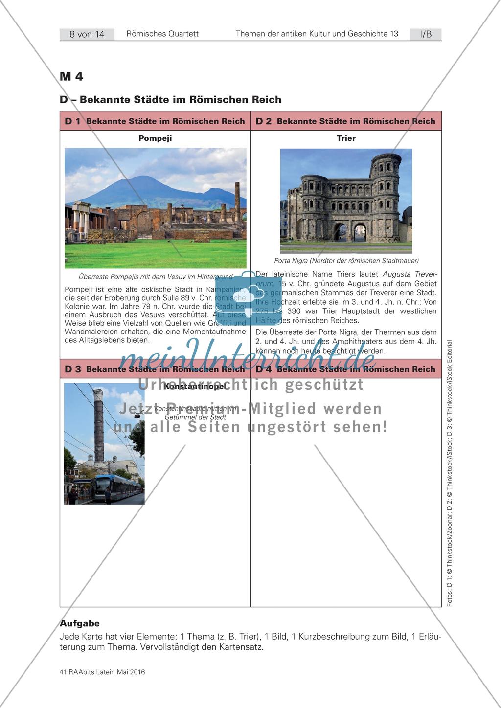 Römisches Quartett zur antiken Kultur und Geschichte Preview 8