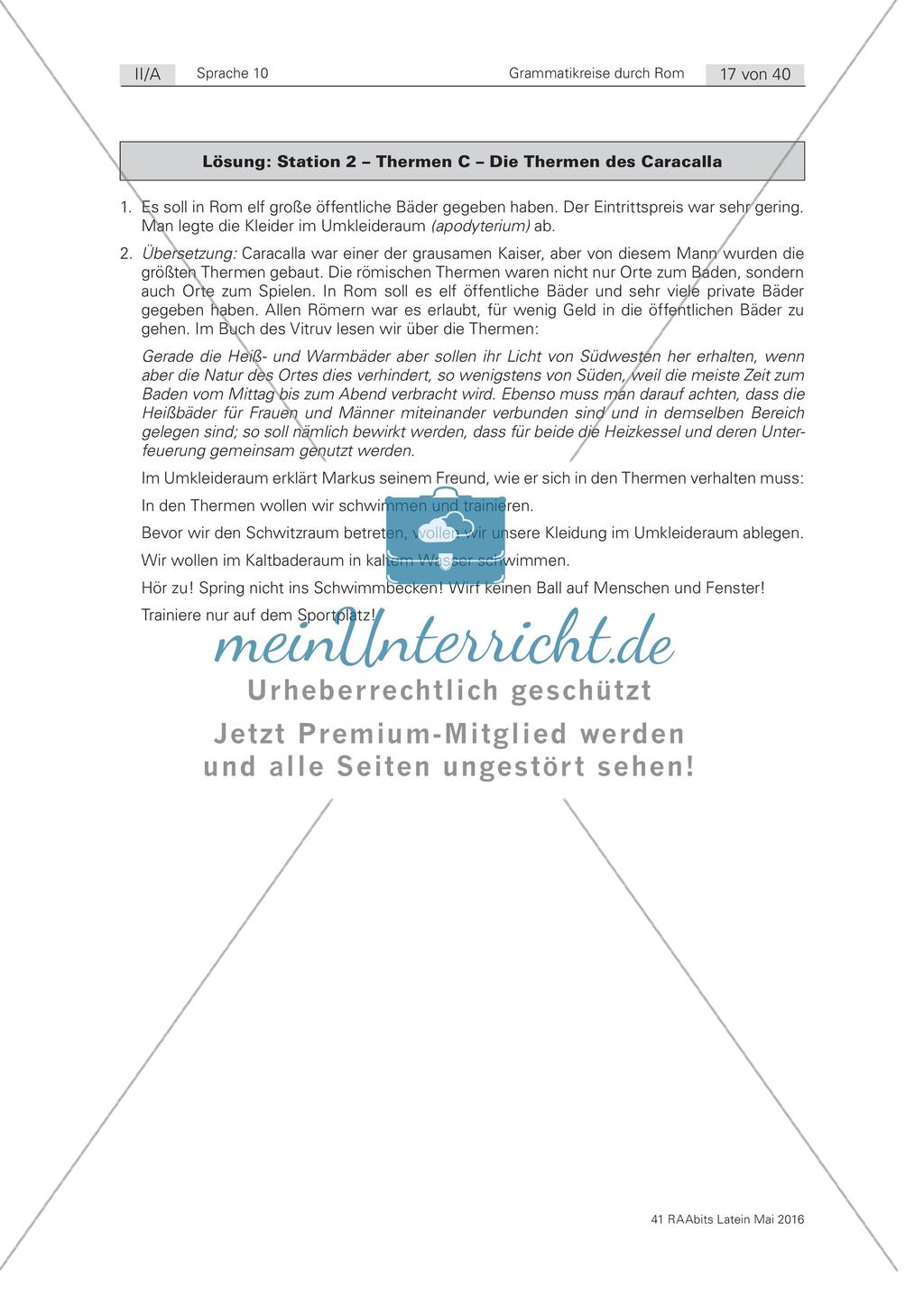 Thermen – Konjunktiv Präsens, Futur I und verneinte Imperative Preview 4