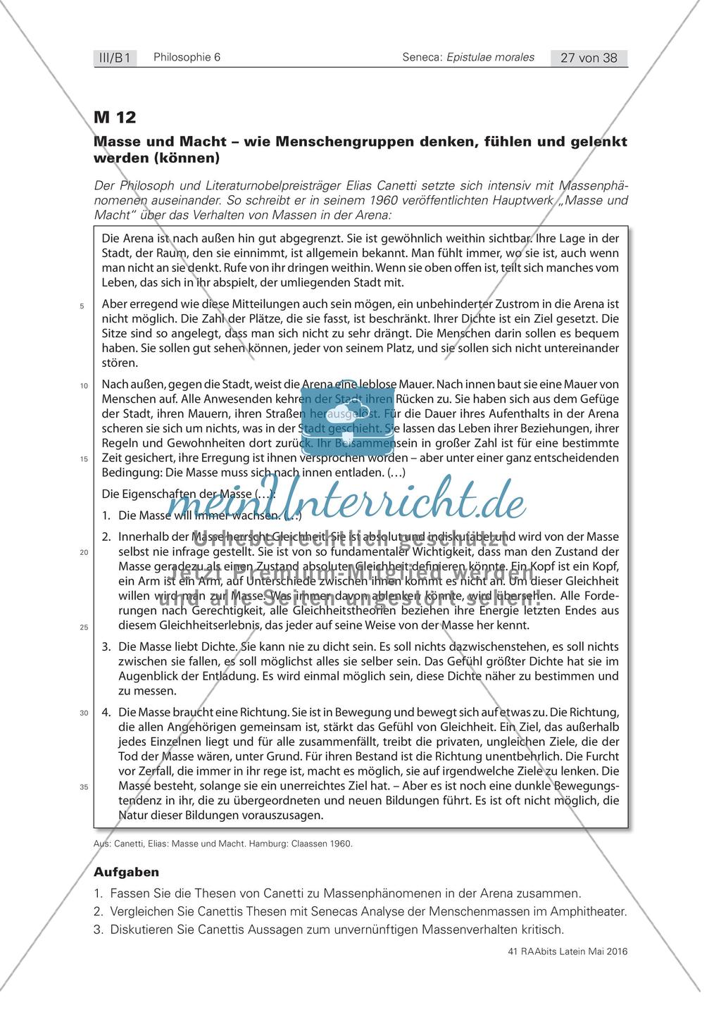 Epistulae morales: Das Individuum in der Masse Preview 3