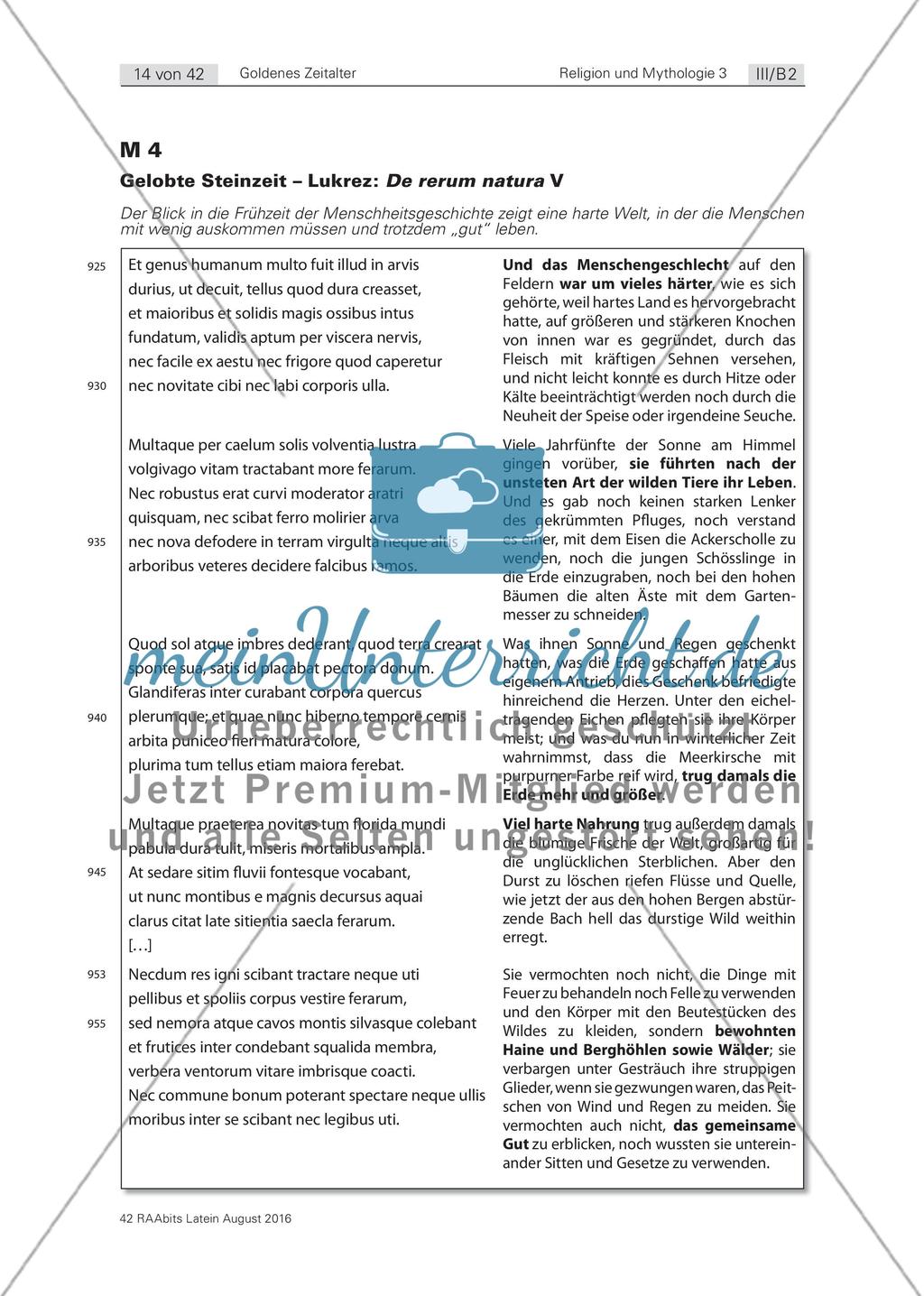Das Motiv des Goldenen Zeitalters in der Literatur Preview 1