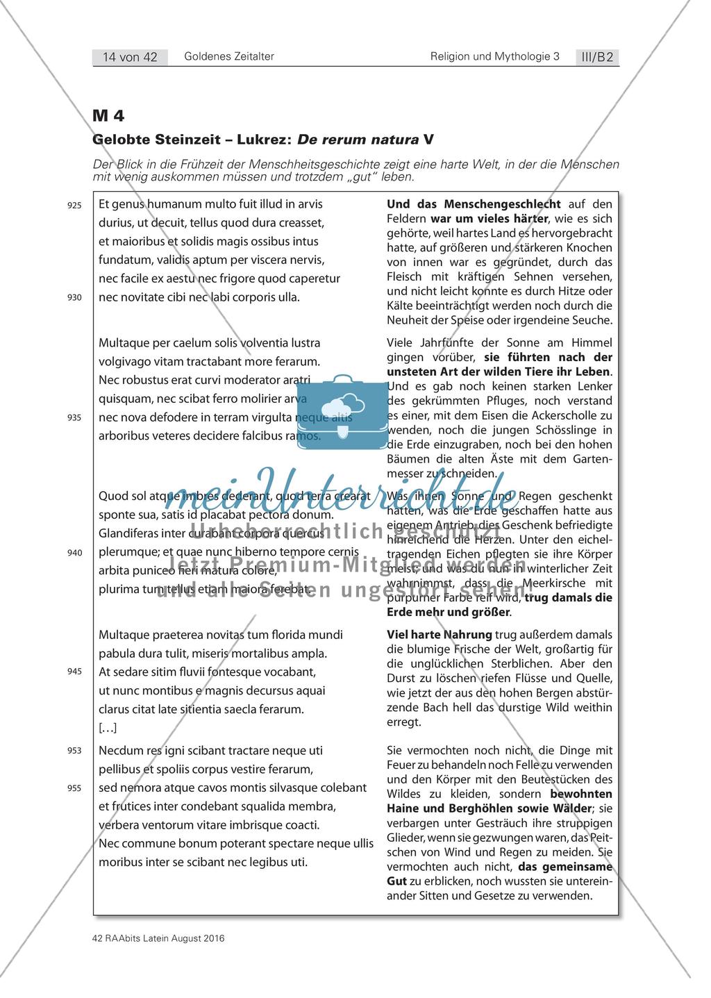 Das Motiv des Goldenen Zeitalters in der Literatur Preview 1