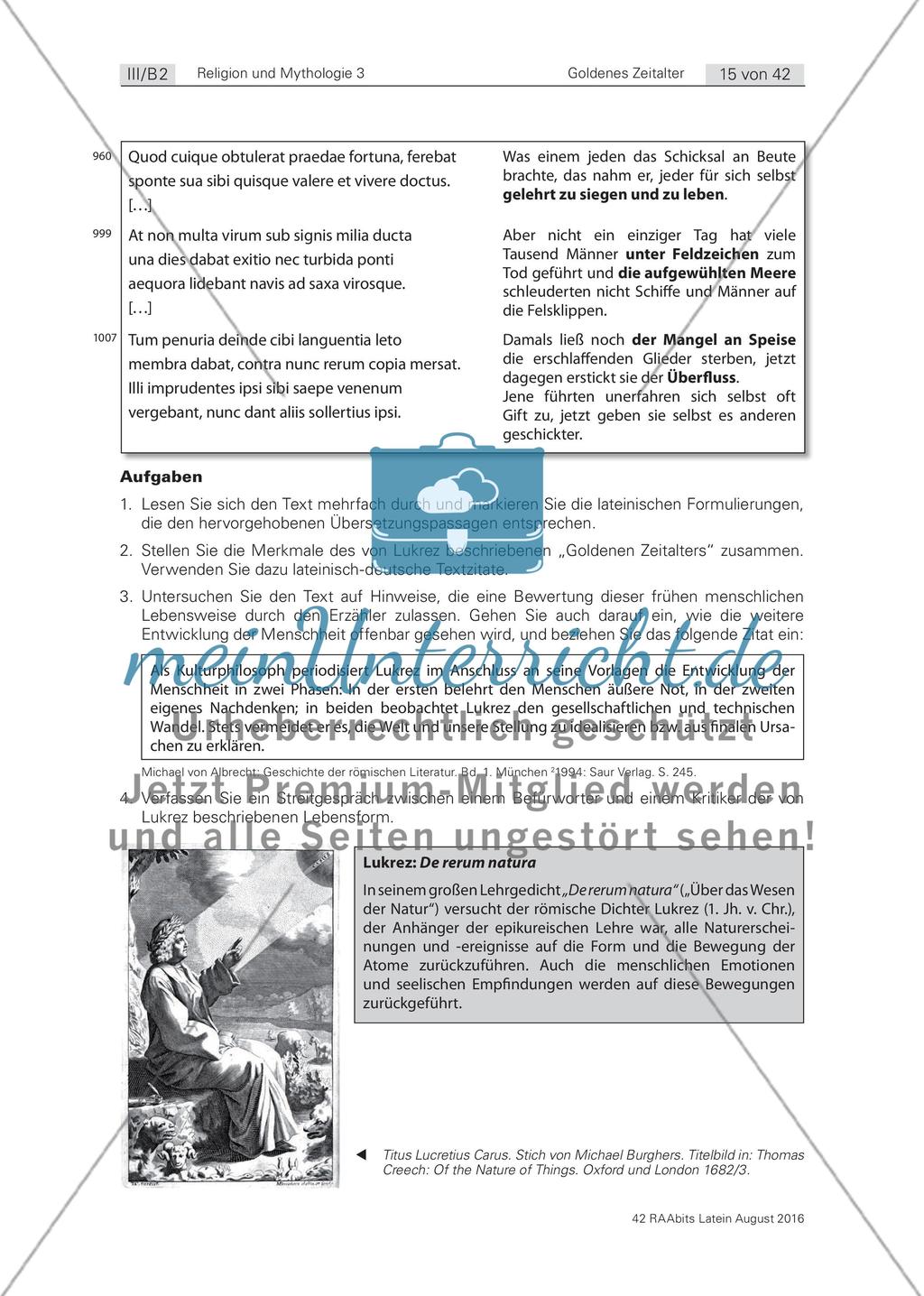 Das Motiv des Goldenen Zeitalters in der Literatur Preview 2