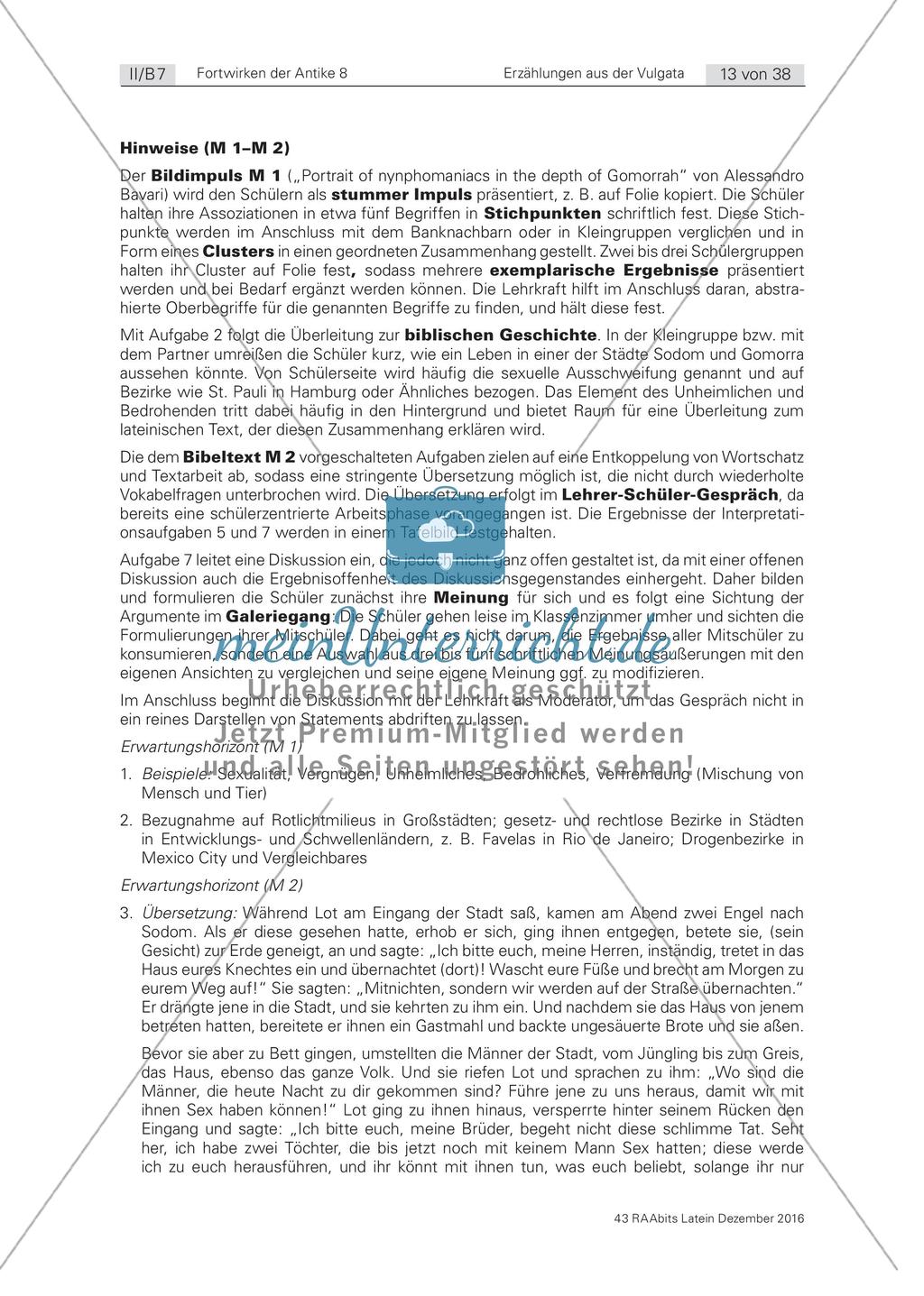 Erzählungen aus der Vulgata: Moral und Strafe als direkter Zusammenhang Preview 4