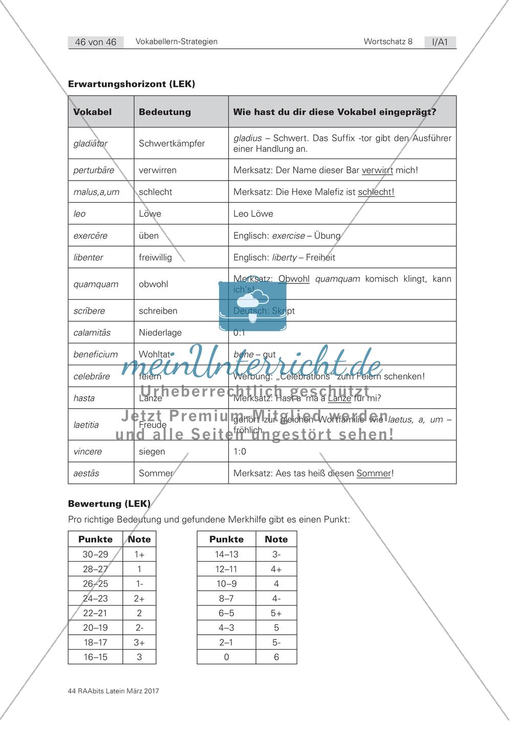 Lernerfolgskontrolle: Vokabellernstrategien Preview 4