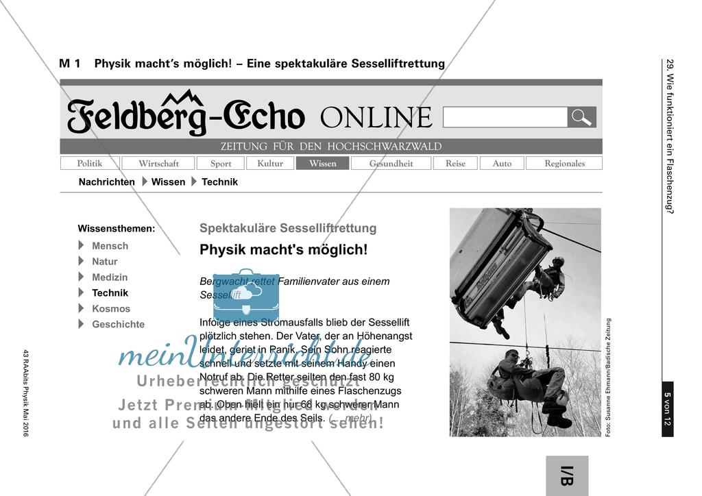 Funktionsweise eines Flaschenzugs: Eine experimentelle Untersuchung Preview 5