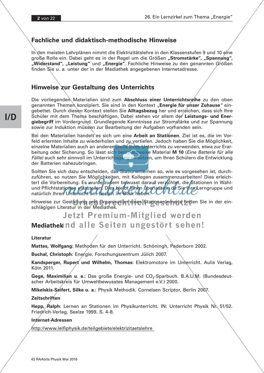Leistung und Energie im Kontext Alltag Preview 2