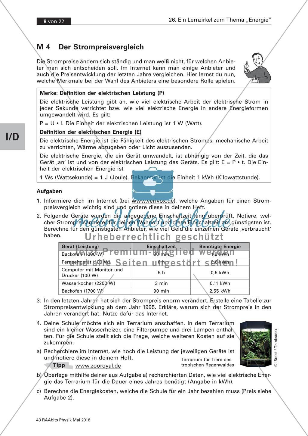 Leistung und Energie im Kontext Alltag Preview 8