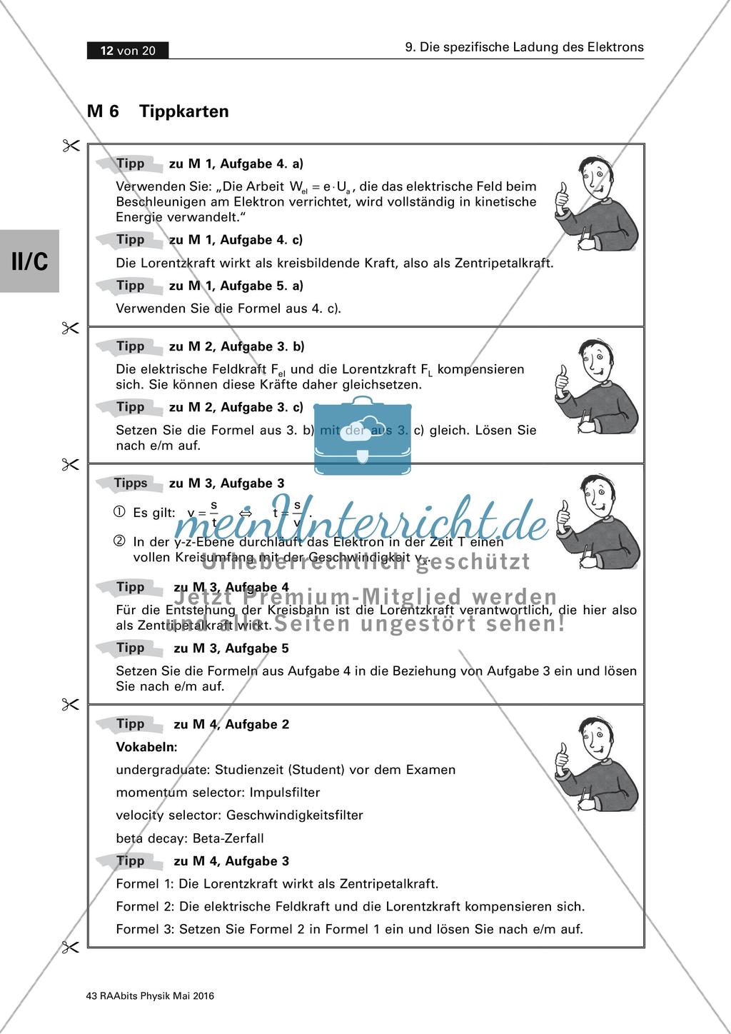 Die spezifische Ladung des Elektrons Preview 12