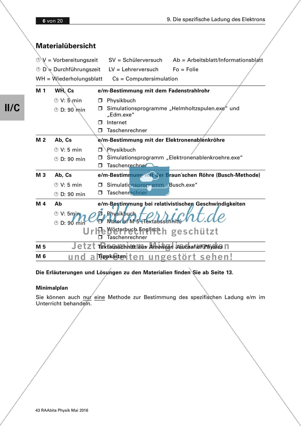 Die spezifische Ladung des Elektrons Preview 6