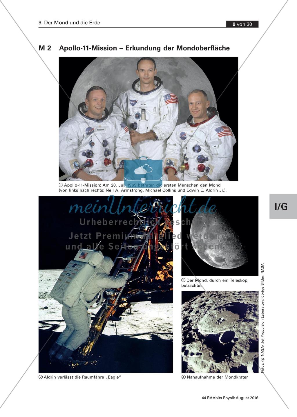 Der Mond und die Erde - Quiz Preview 2