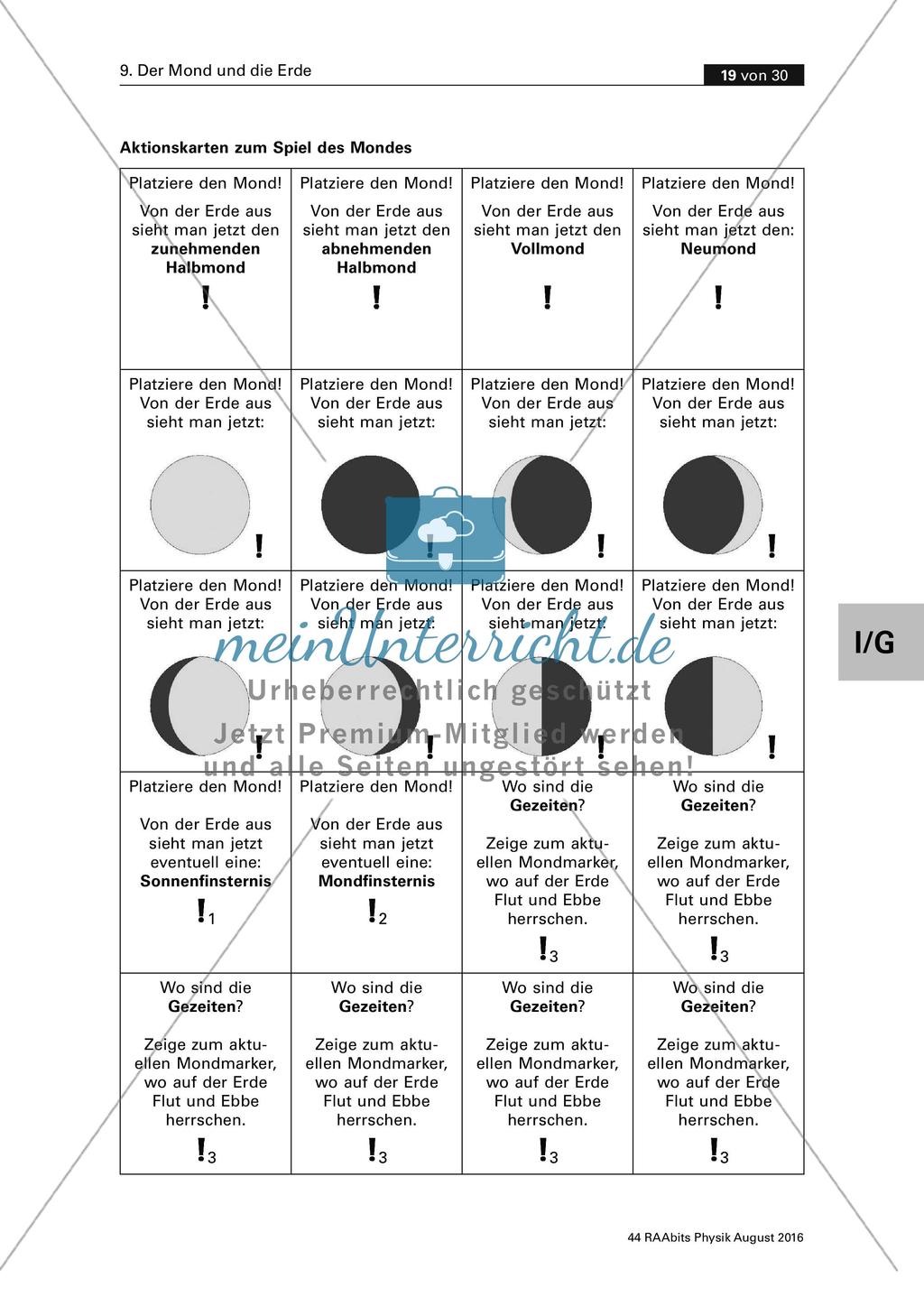 Der Mond und die Erde - Stationenarbeit Preview 10