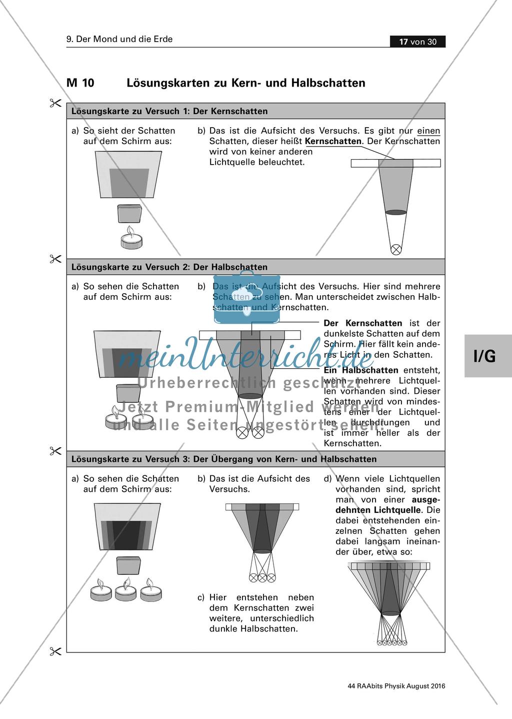 Der Mond und die Erde - Stationenarbeit Preview 8
