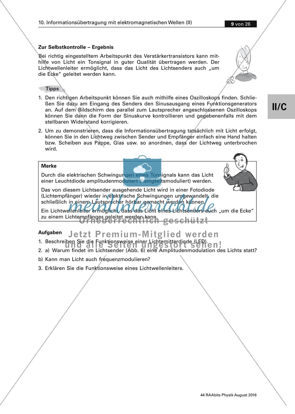 Experiment zur Informationsübertragung mit Lichtwellen Preview 2