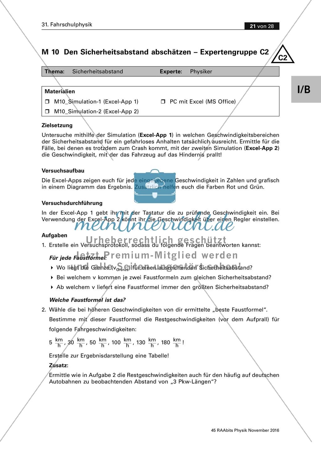 Gruppenpuzzle Fahrschulphysik Preview 10