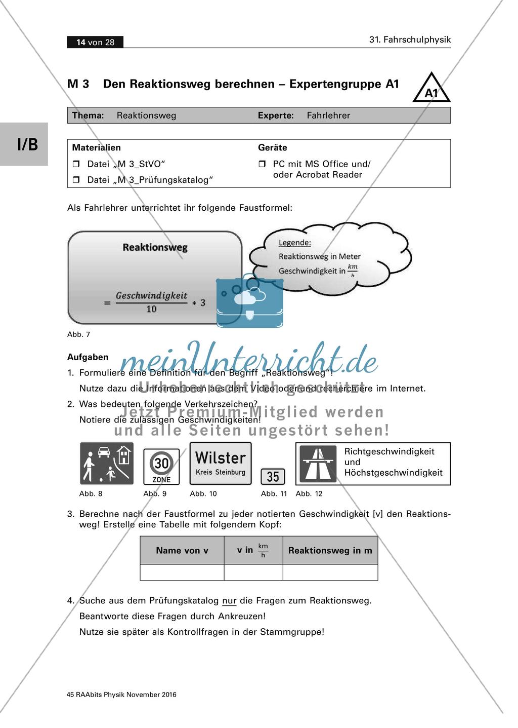 Gruppenpuzzle Fahrschulphysik Preview 3