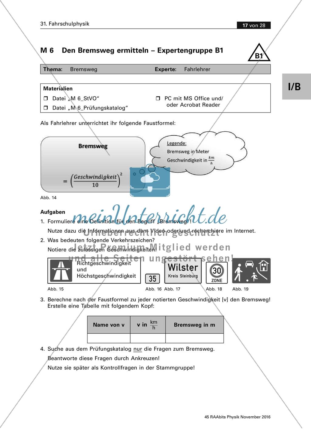 Gruppenpuzzle Fahrschulphysik Preview 6