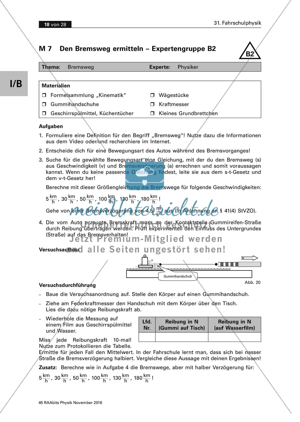 Gruppenpuzzle Fahrschulphysik Preview 7