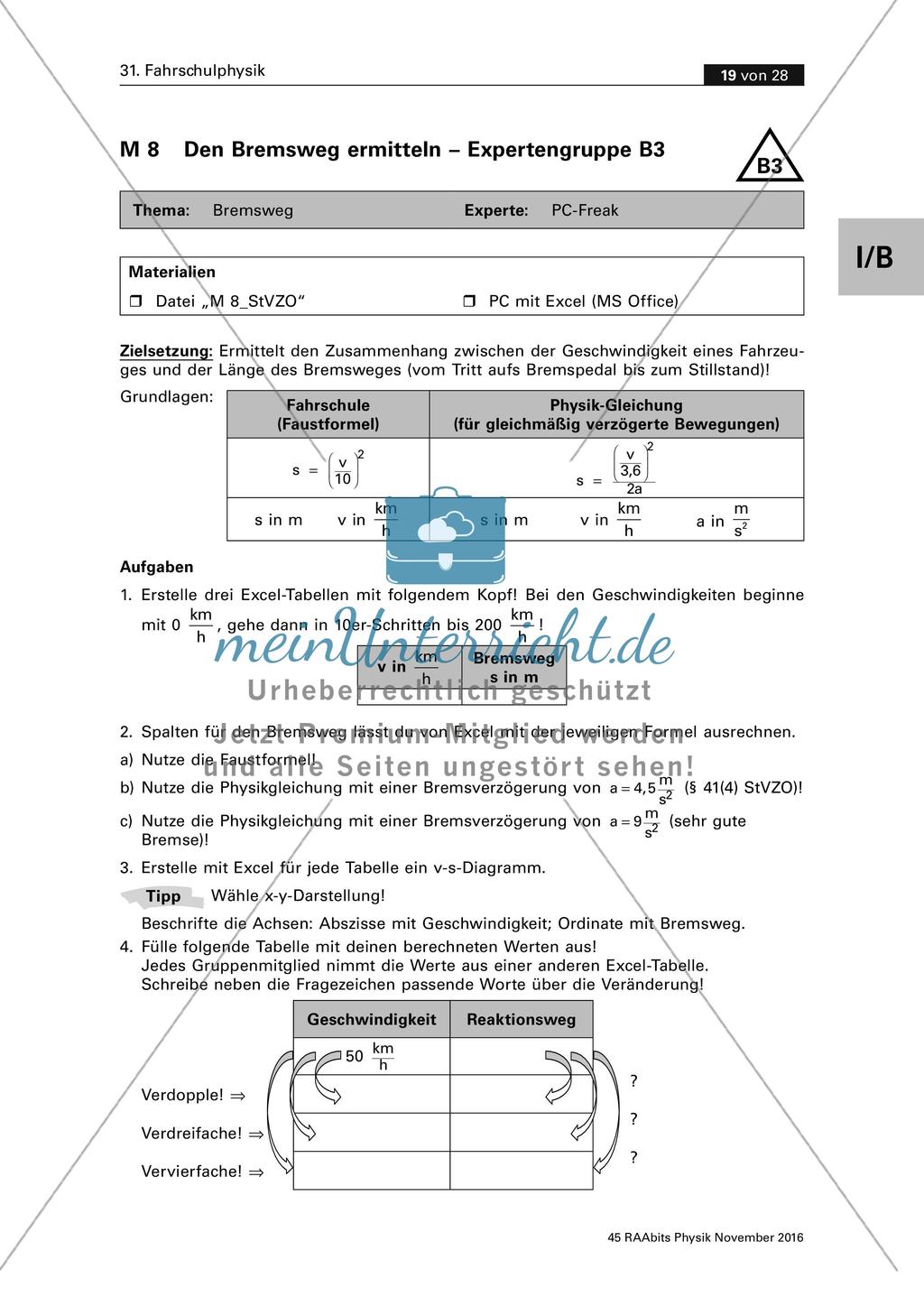 Gruppenpuzzle Fahrschulphysik Preview 8