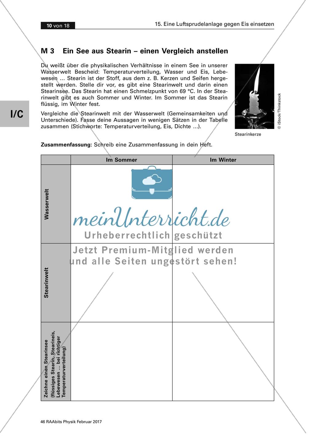 Ein See aus Stearin - Aufstellen eines Vergleichs Preview 1