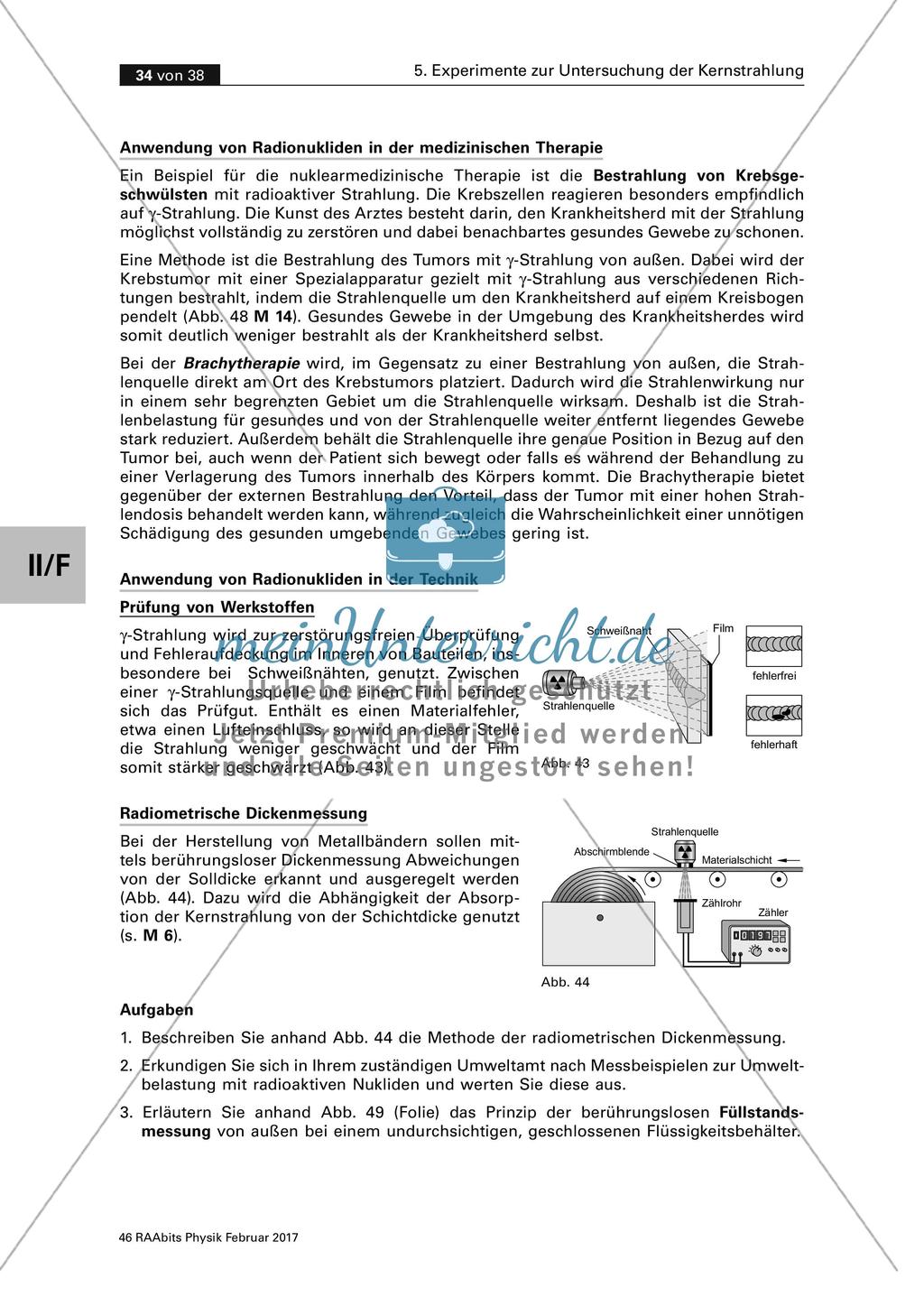 Anwendungen der Kernstrahlung Preview 2