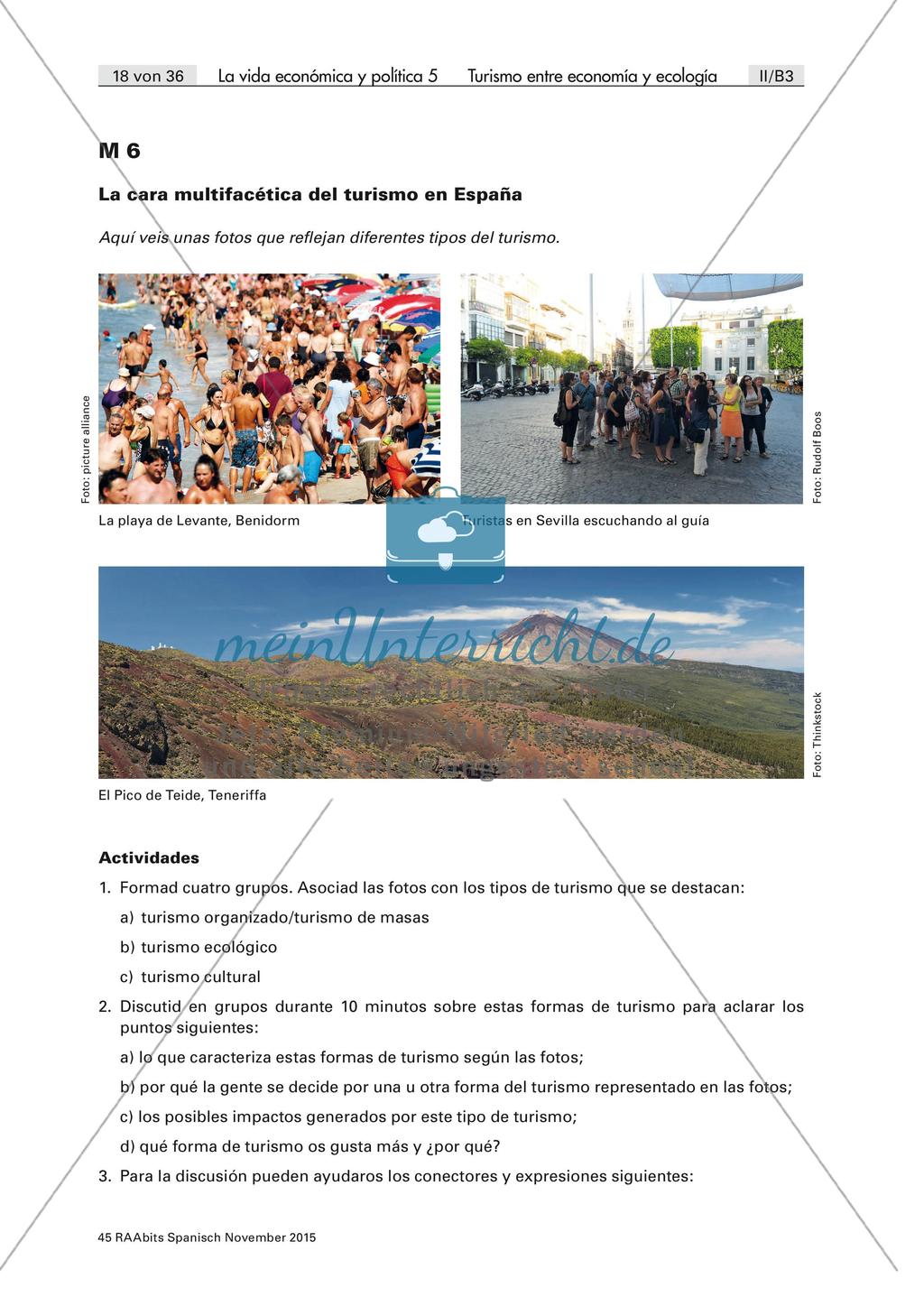 El turismo en España: Aufbau eines Themenwortschatzes Preview 2