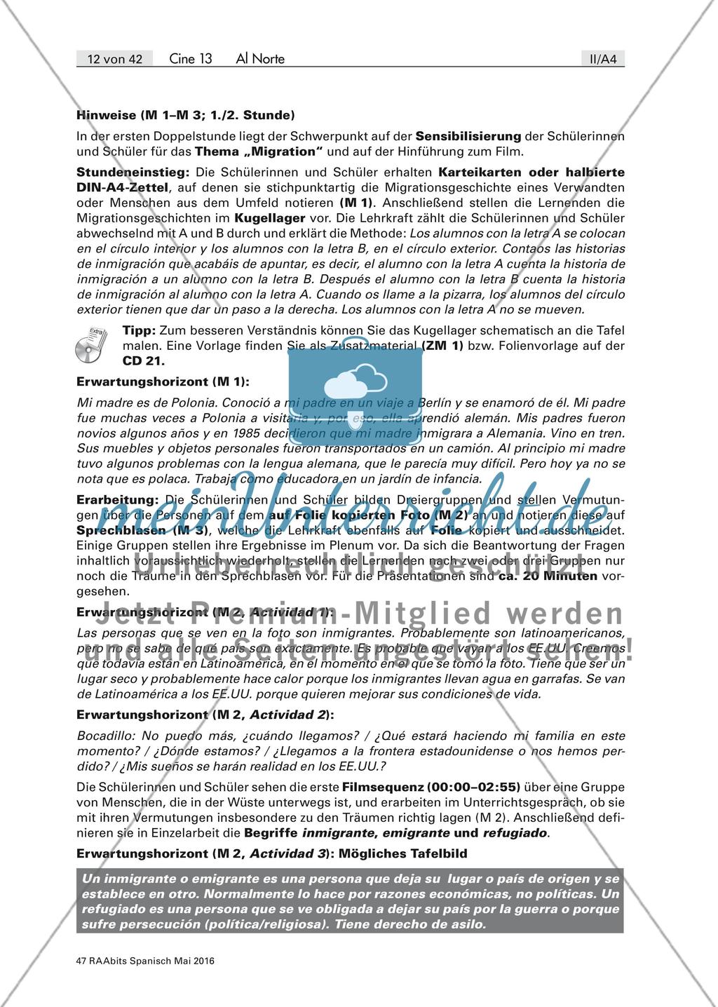 Gründe für Migration im Film