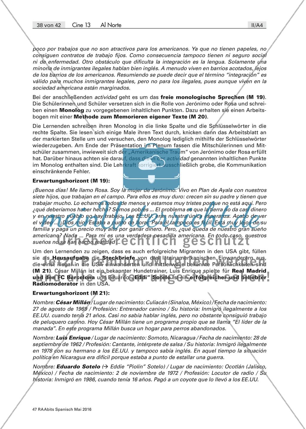 Lebensumstände der Einwanderer im Film