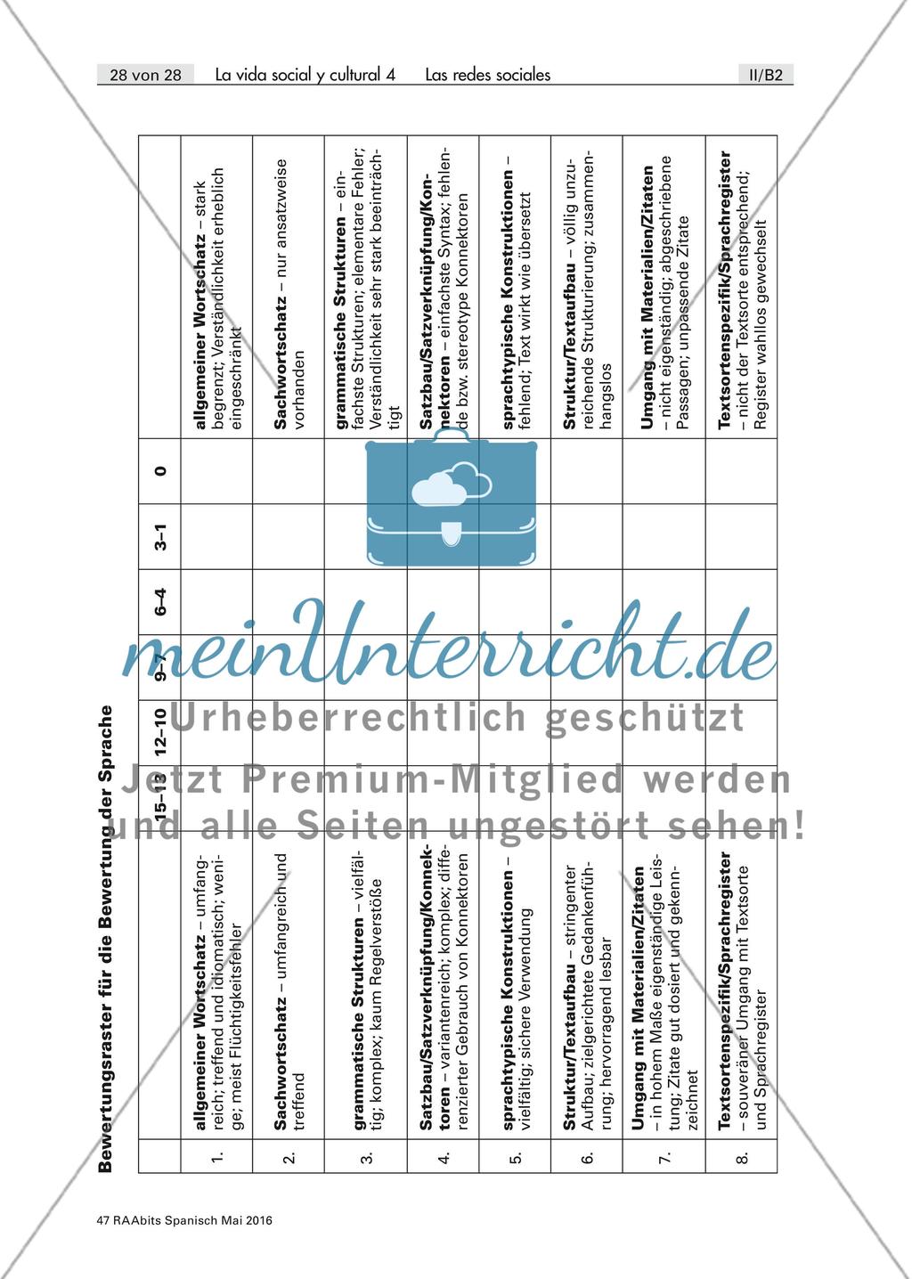 Las redes sociales: Lernerfolgskontrolle Preview 3