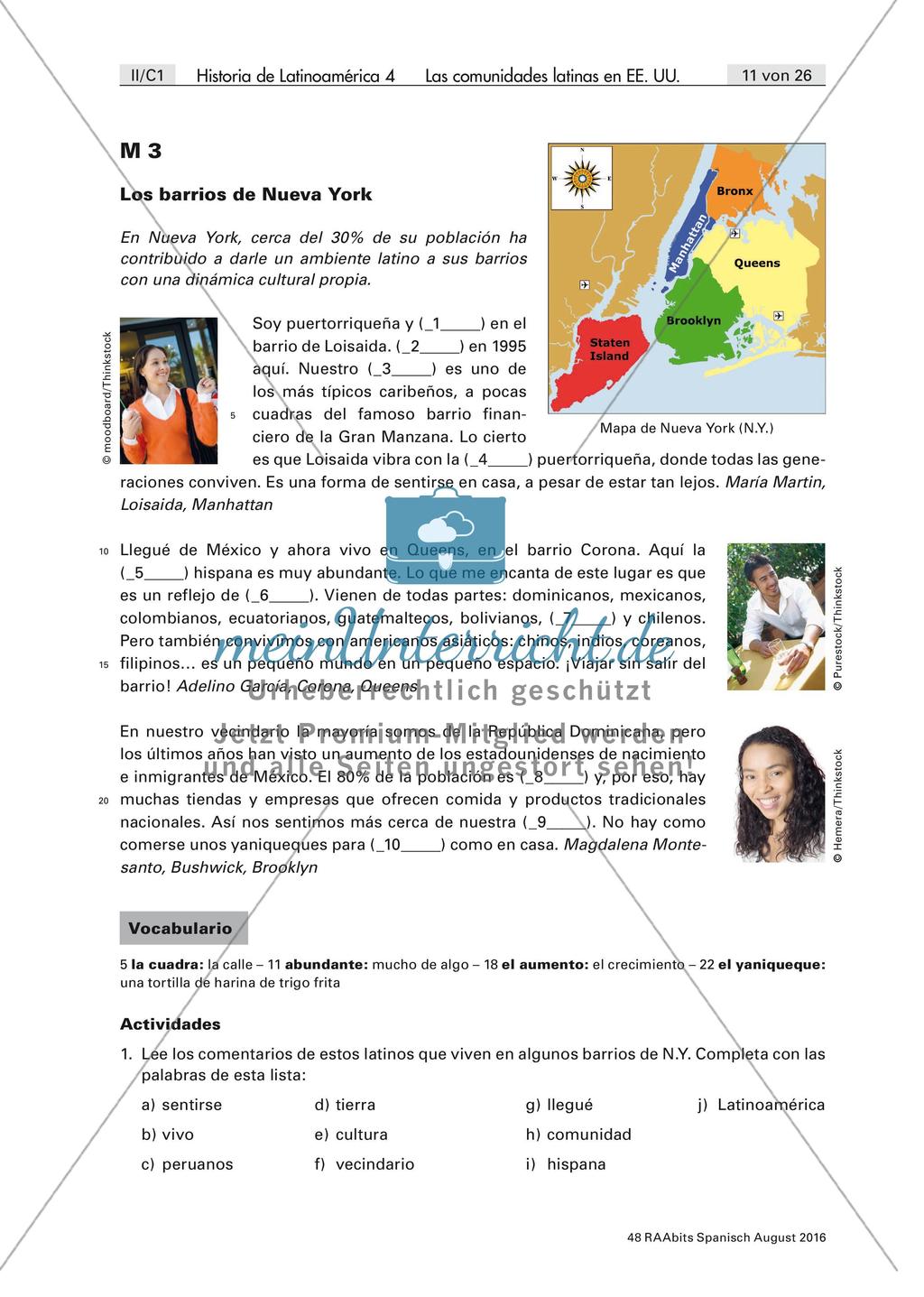 Las comunidades latinas en EE.UU: La contribución de los hispanos a la nueva patria Preview 1