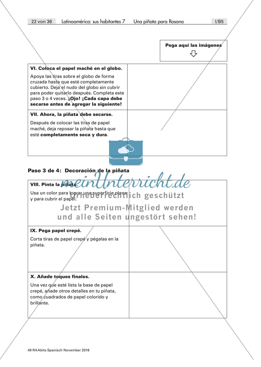 Leseverstehen: fabricación de una pinata Preview 3
