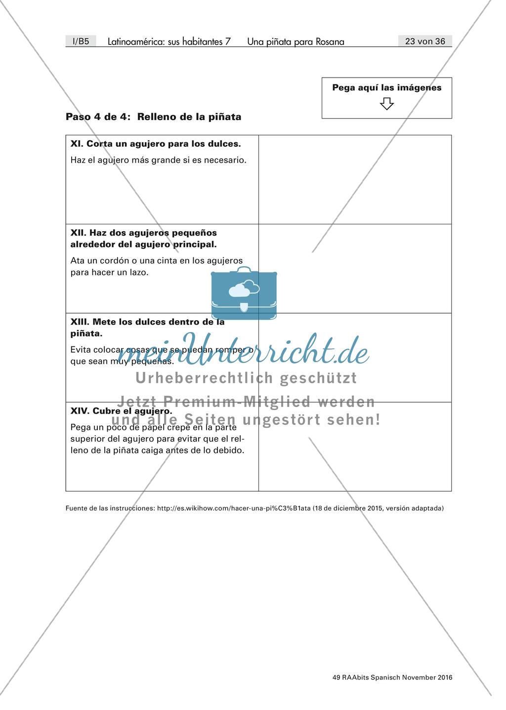 Leseverstehen: fabricación de una pinata Preview 4