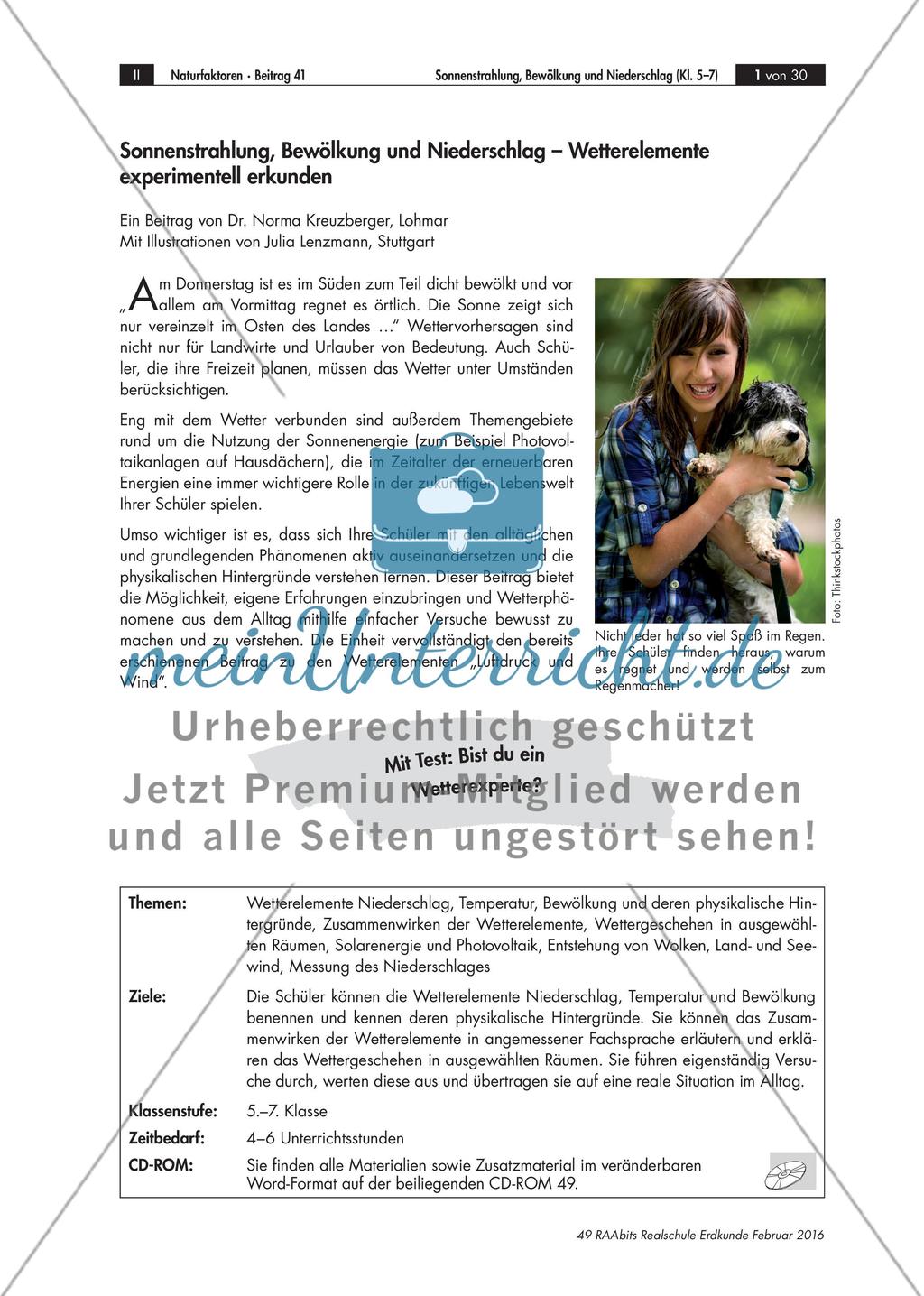 Experimentelle Erkundung von Wetterelementen Preview 1