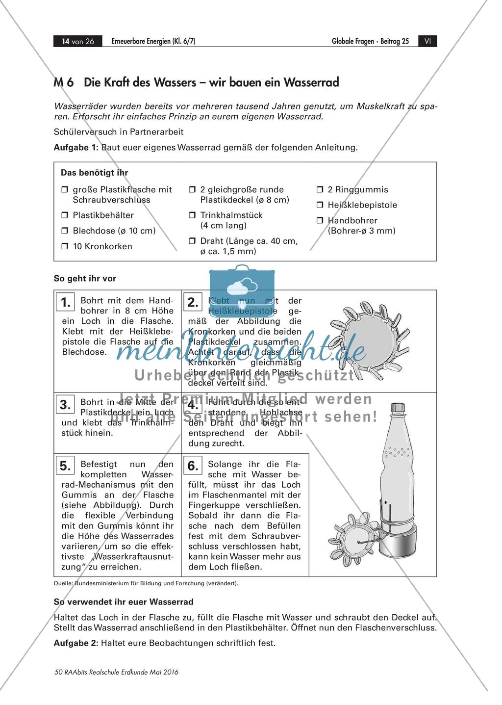 Erneuerbare Energien: Innerhalb von Experimenten verstehen und vergleichen Preview 8
