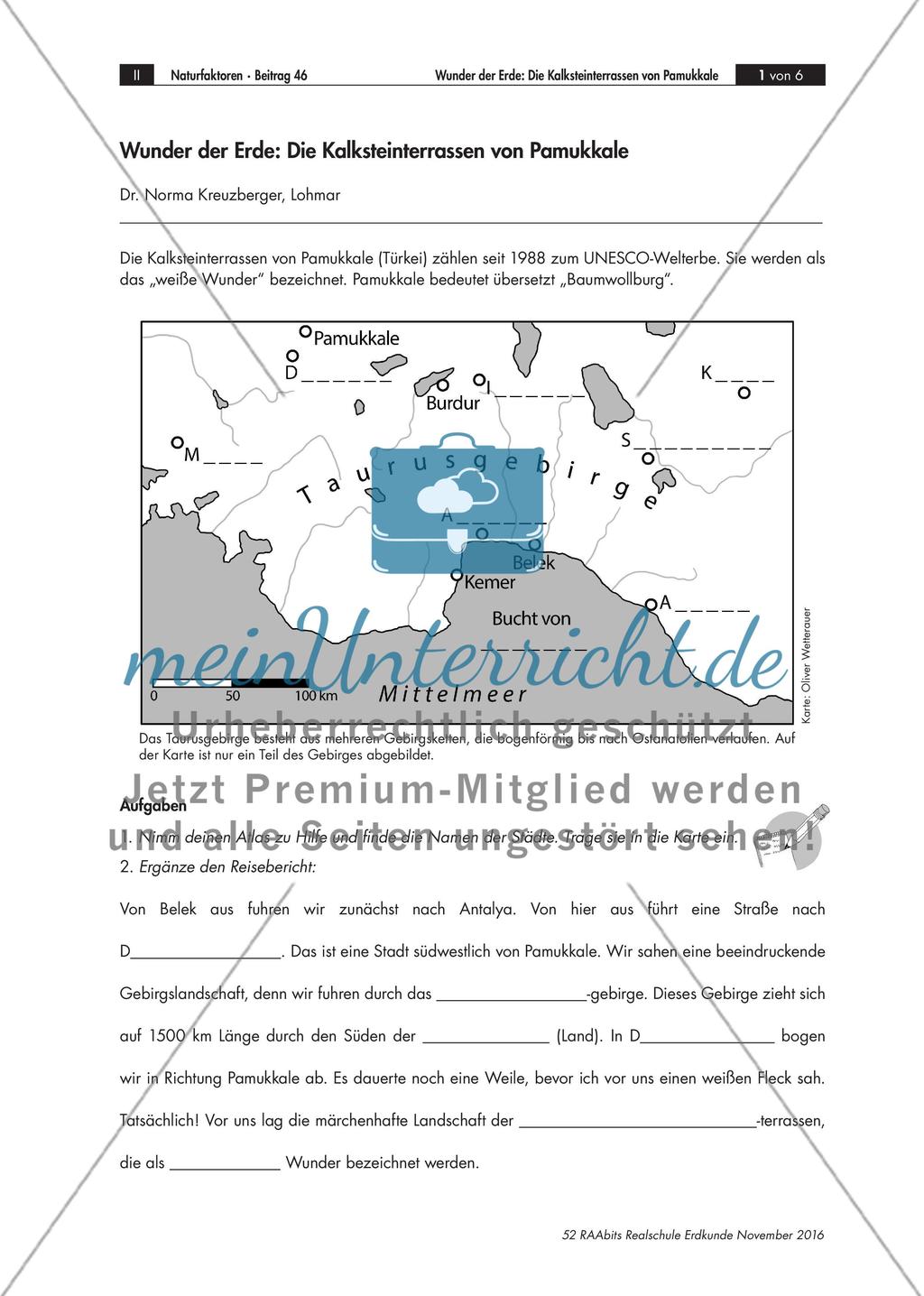Die Kalksteinterrassen von Pamukkale Preview 1