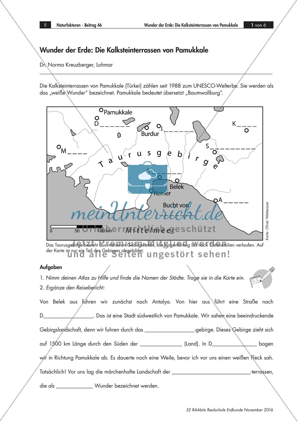 Die Kalksteinterrassen von Pamukkale Preview 1
