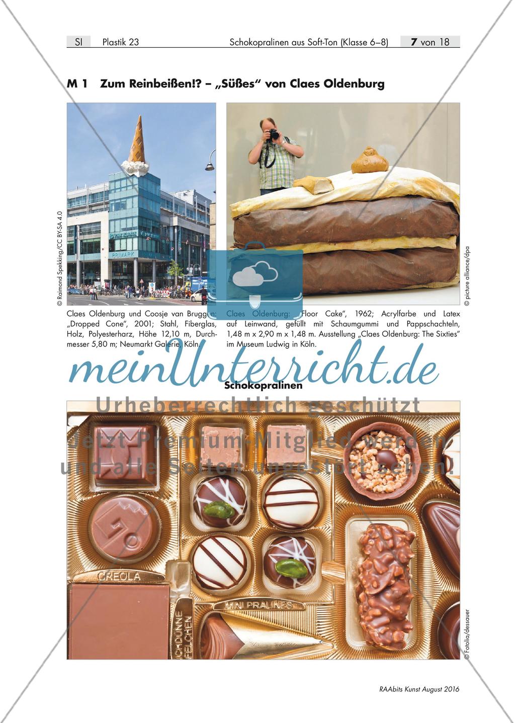Design und Plastik: Schokopralinen aus Soft-Ton Preview 2