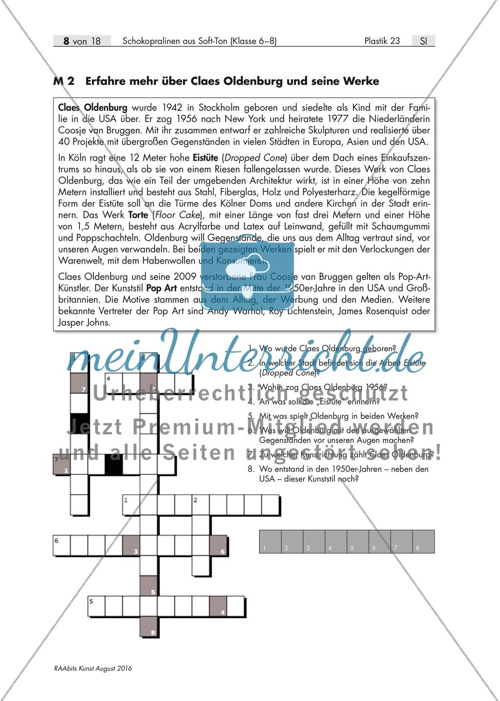 Design und Plastik: Schokopralinen aus Soft-Ton Preview 3