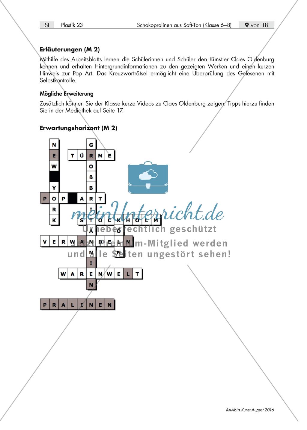 Design und Plastik: Schokopralinen aus Soft-Ton Preview 4