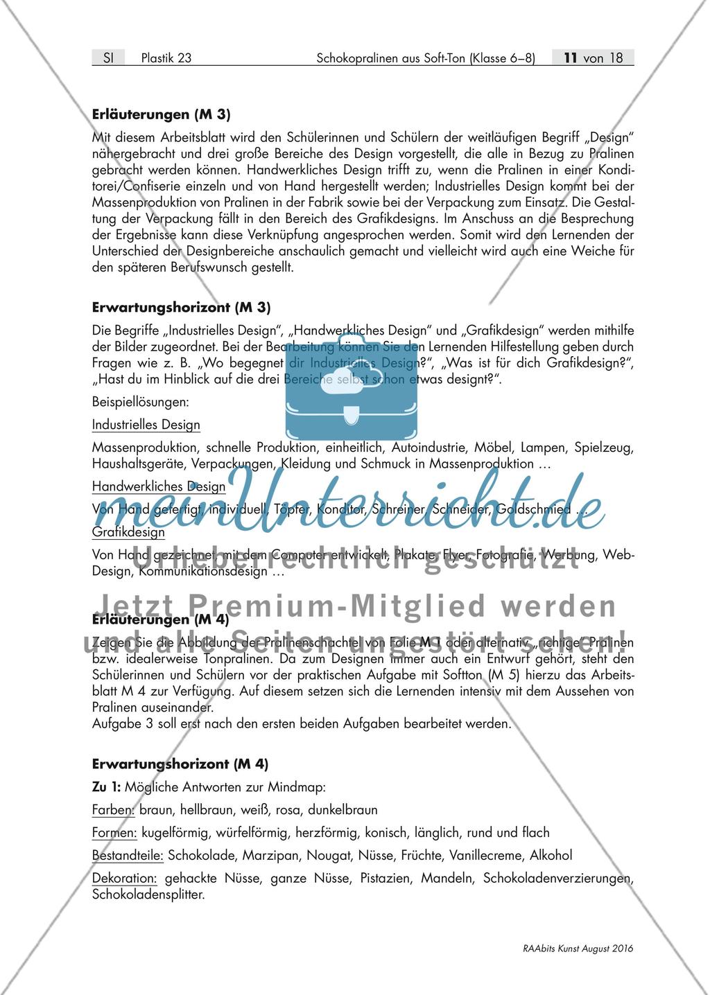 Design und Plastik: Schokopralinen aus Soft-Ton Preview 6