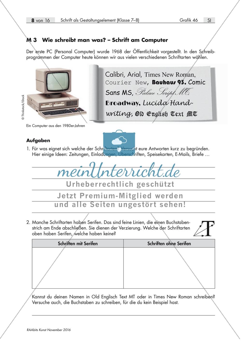 Verschiedene Schriftarten Preview 4