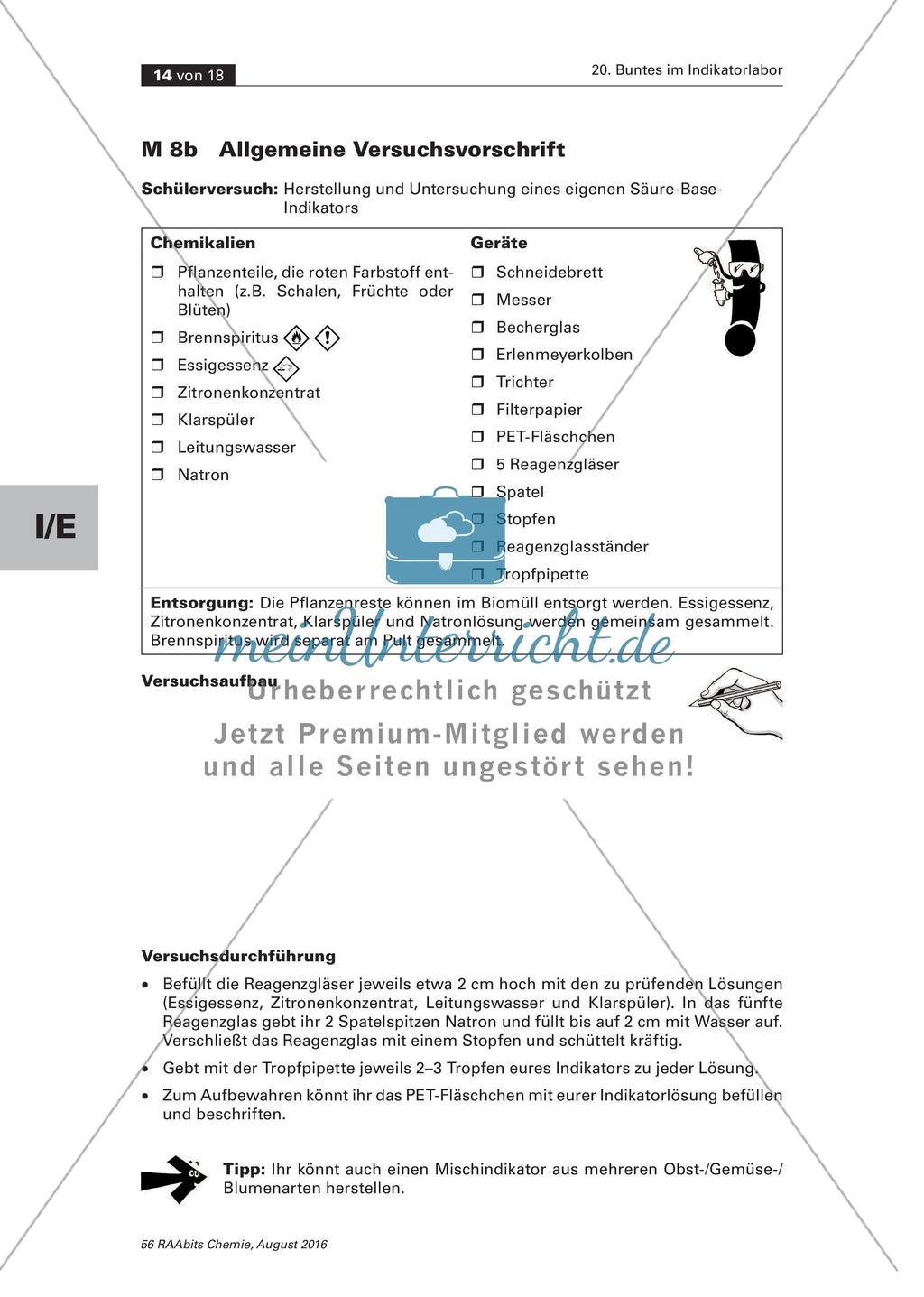 Herstellung pflanzlicher Indikatoren Preview 14