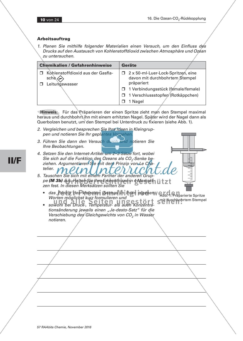 Ozean-Kohlendioxid-Rückkopplung - Einflüsse auf die Löslichkeit von Kohlenstoffdioxid Preview 5
