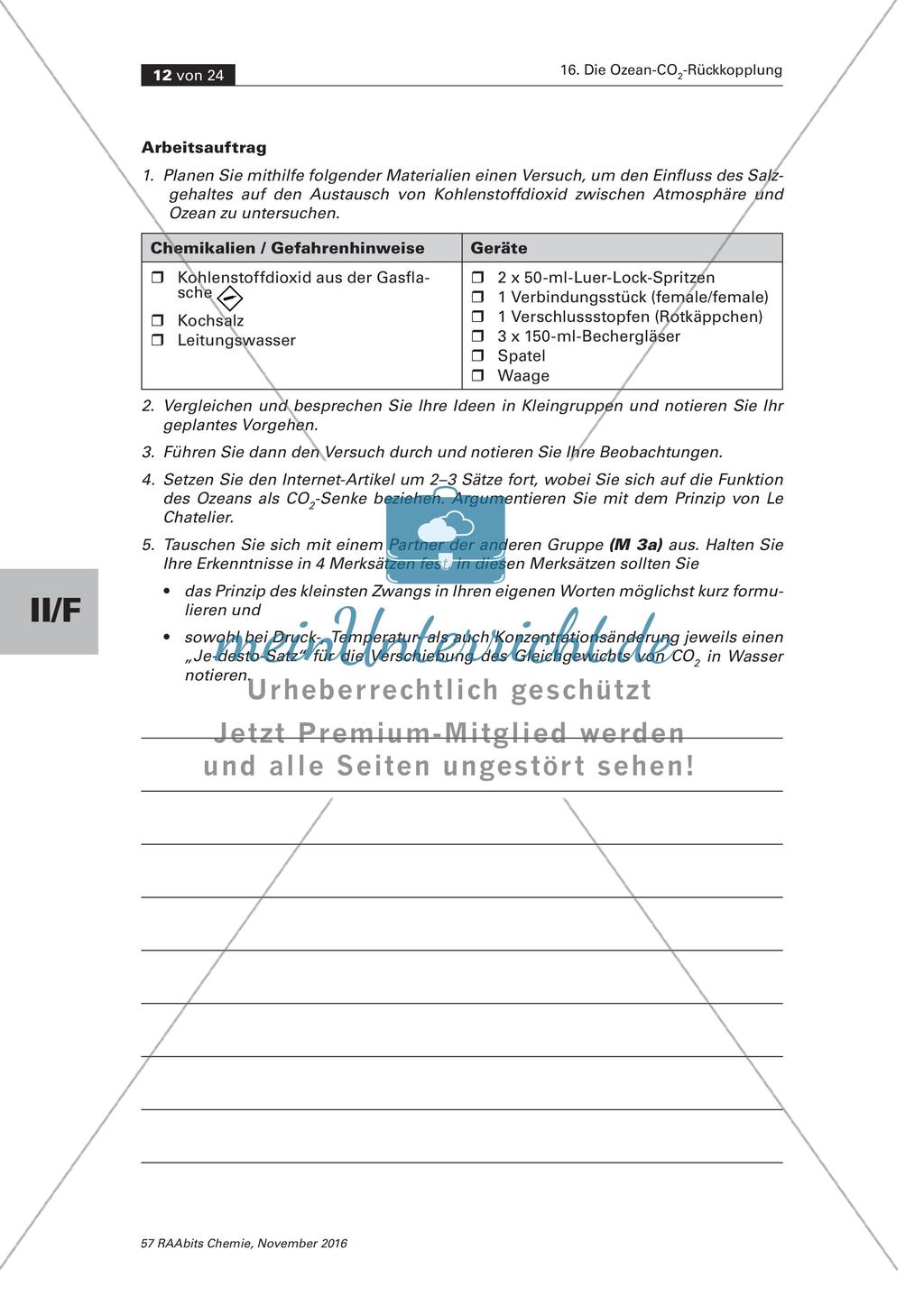Ozean-Kohlendioxid-Rückkopplung - Einflüsse auf die Löslichkeit von Kohlenstoffdioxid Preview 7