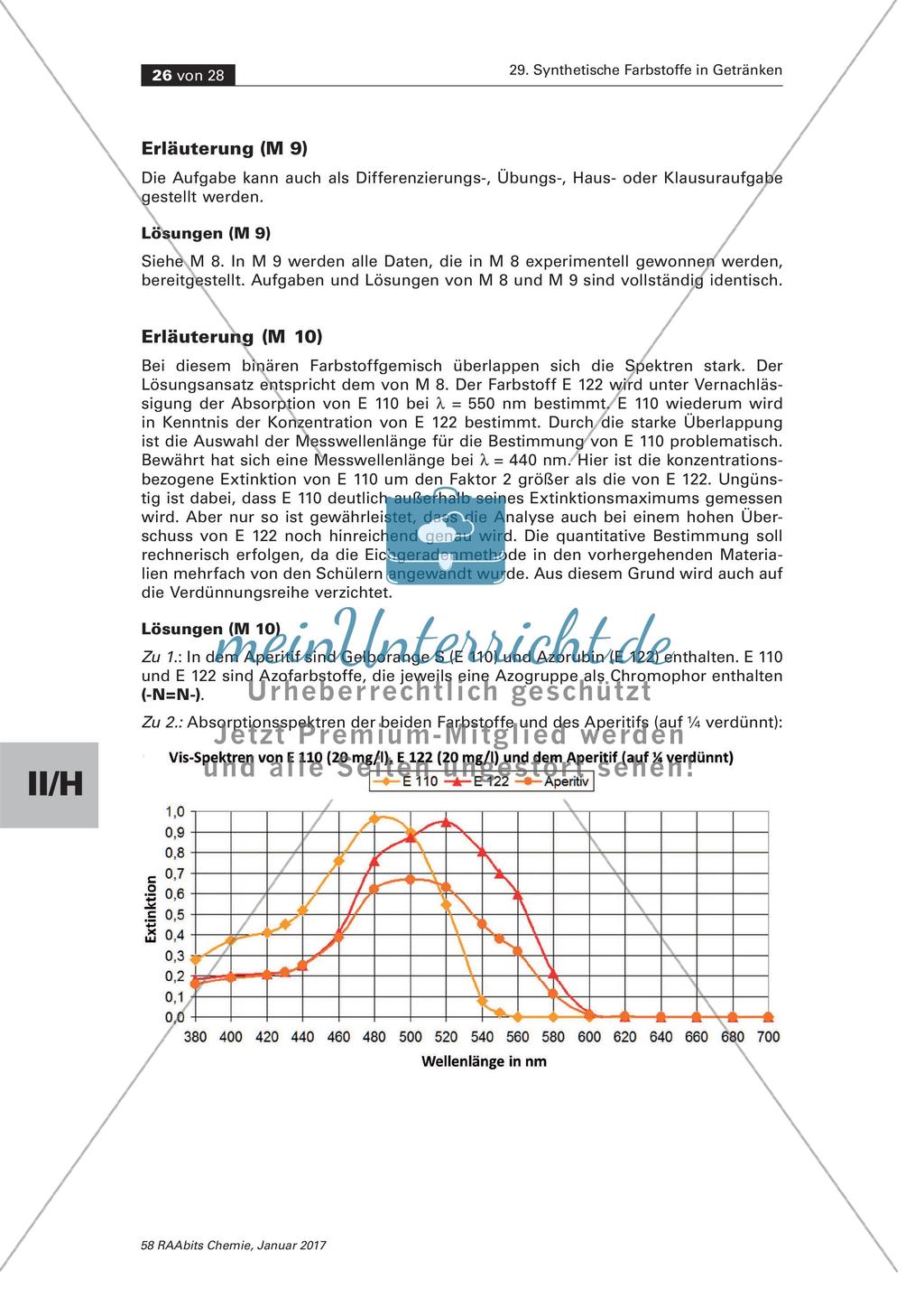 Fotometrischen Farbstoffbestimmung am Beispiel von Getränken Preview 26