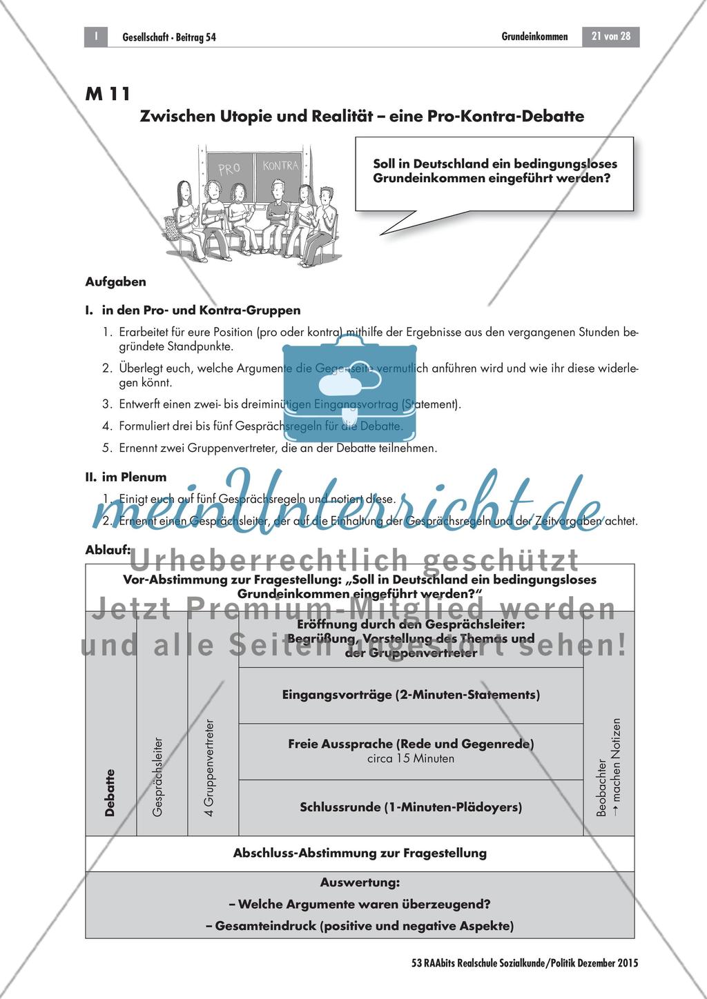 Bedingungsloses Grundeinkommen: Chancen und Risiken Preview 6