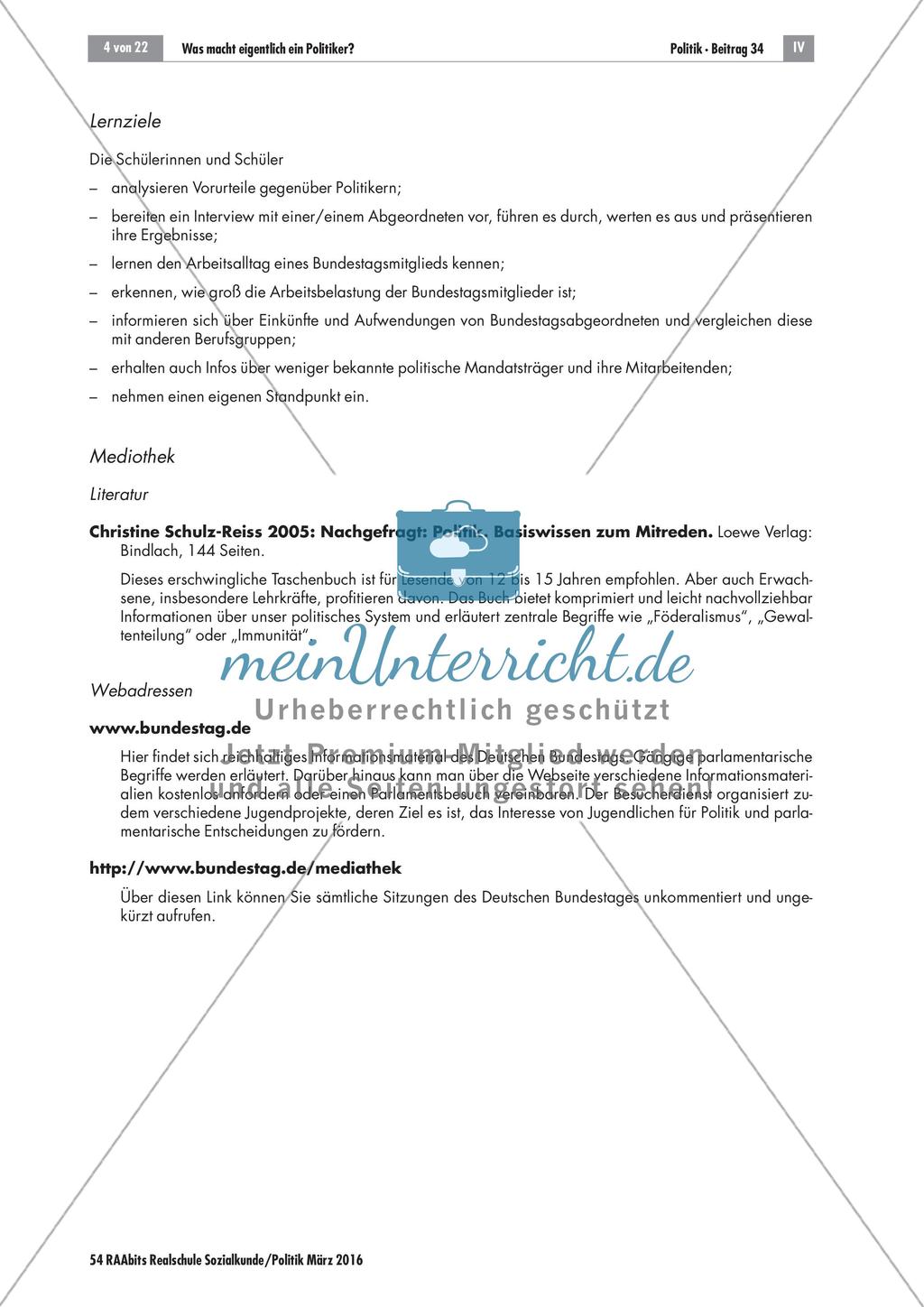 Der Beruf Politiker Preview 4