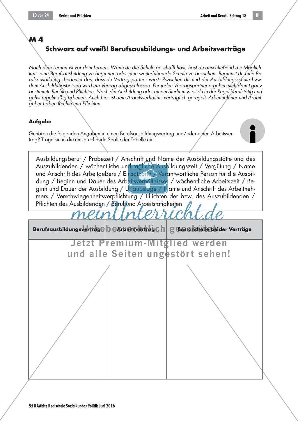 Rechte und Pflichten als Auszubildender Preview 1