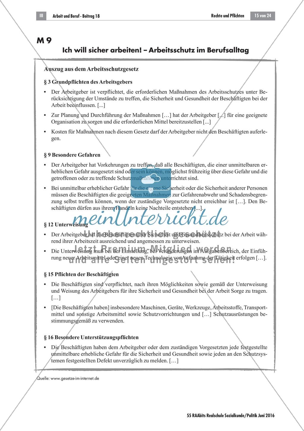 Arbeitsschutz im Berufsalltag Preview 3